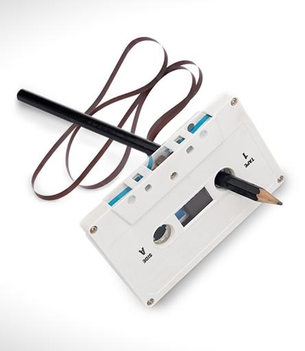 This Candle Smells Like Rewinding a Cassette with a Pencil