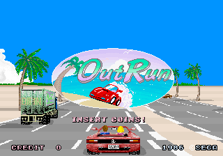 Out Run Arcade Game