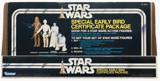 Star Wars Early Bird Certificate Package