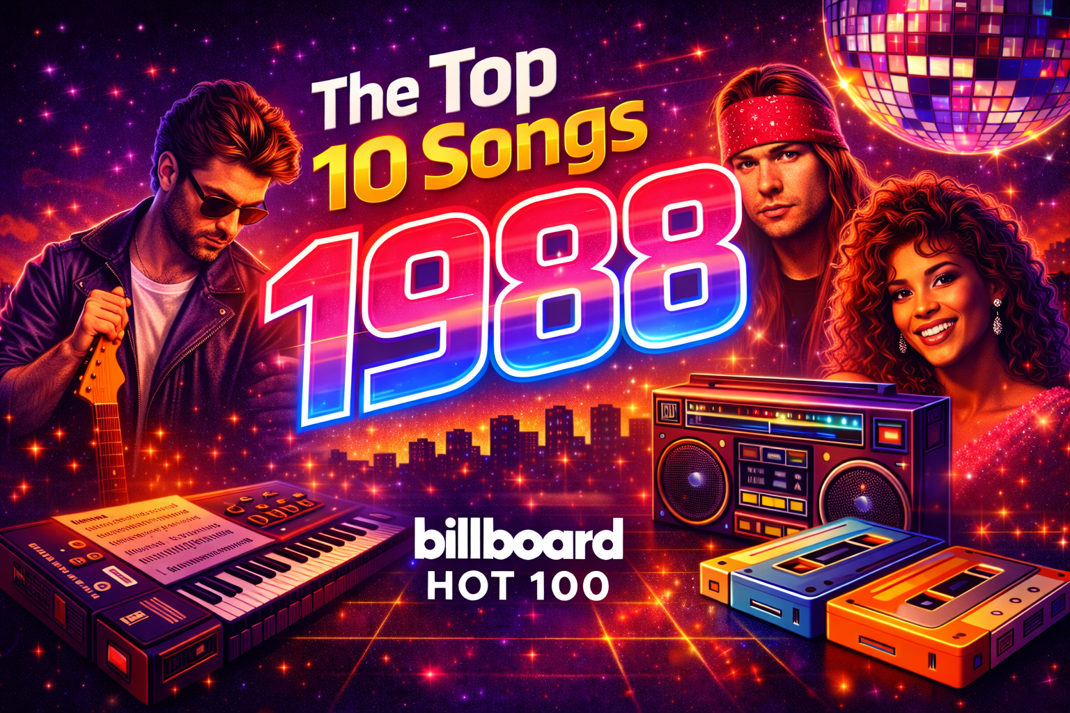 Top 10 Songs of 1988 (Billboard Hot 100 Year-End Countdown)