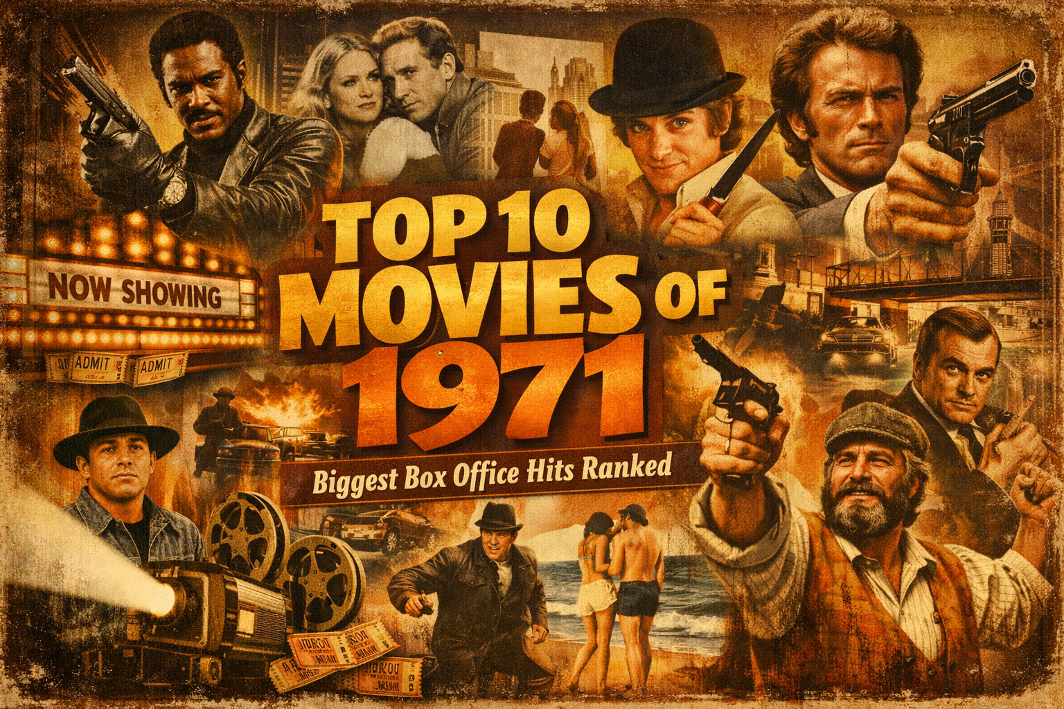 Top 10 Movies of 1971: Biggest Box Office Hits Ranked