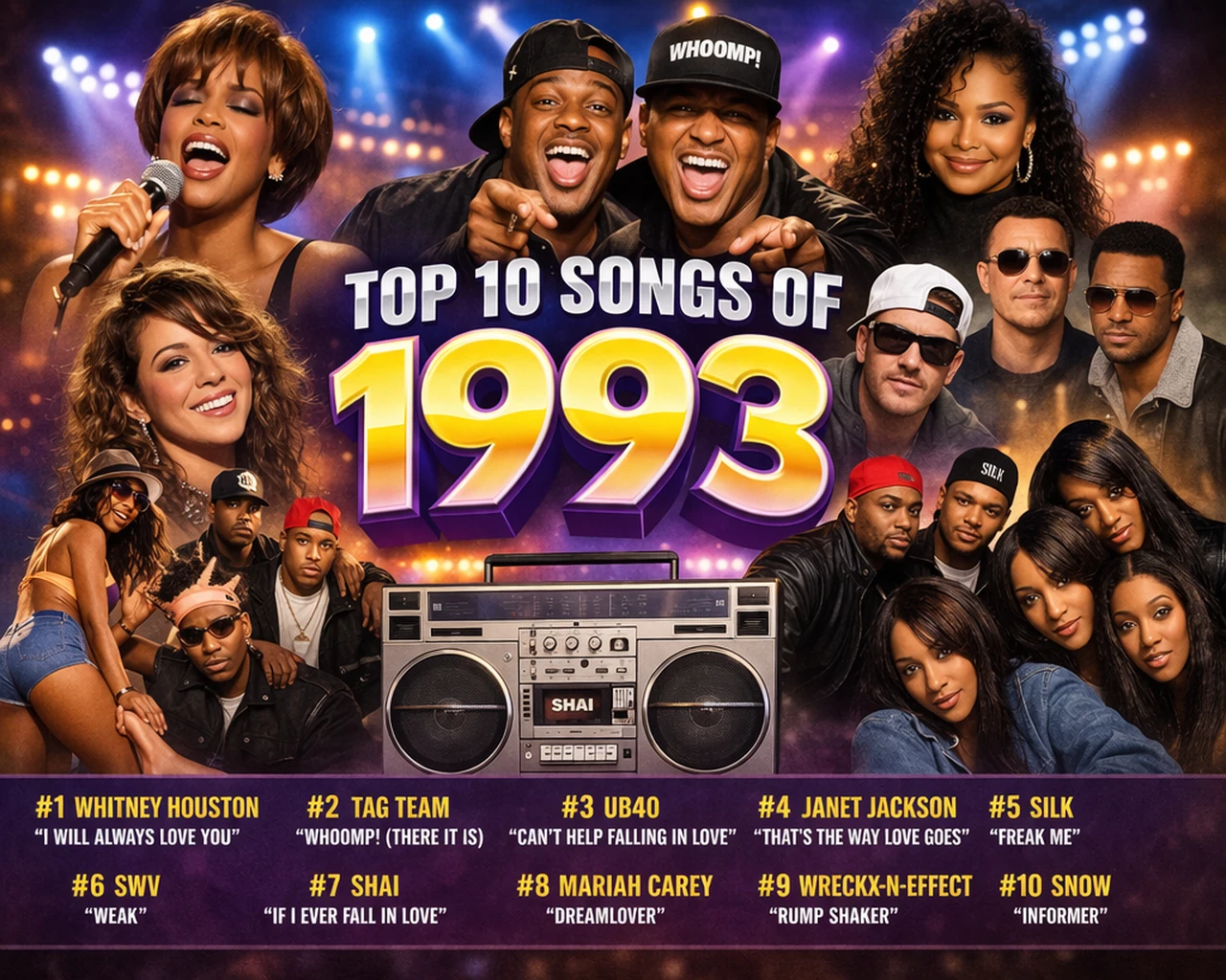 Top 10 Songs of 1993 (Billboard Hot 100 Year-End Countdown)