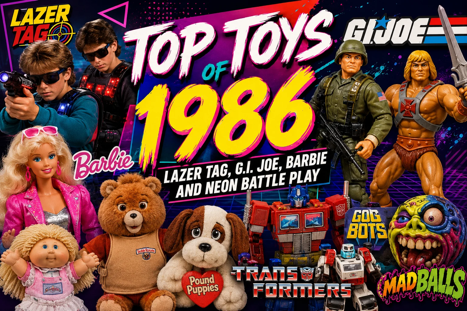 Top Toys of 1986: Lazer Tag, G.I. Joe, Barbie and Neon Battle Play