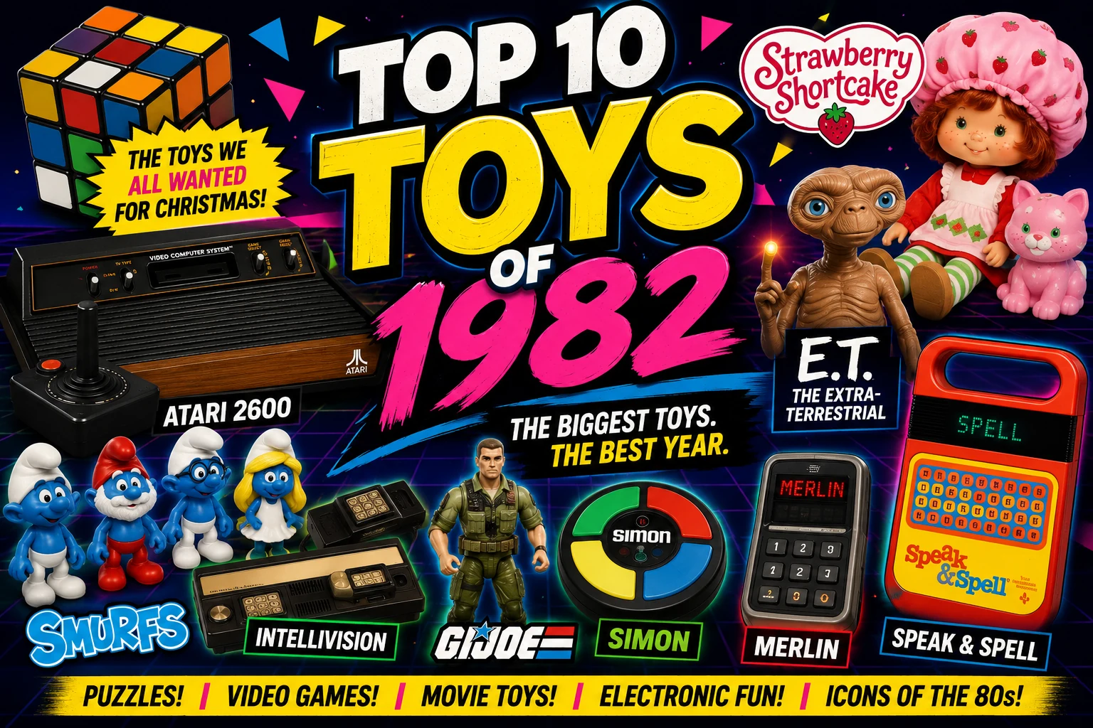 Top 10 Toys of 1982: The Most Popular Toys That Defined the Year