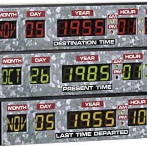 NUMSKULL Back to The Future 3D Lamp Wall Light Plastic - Ambient Lighting Gaming Accessory for Bedroom, Home, Study, Office, Work - Official Back to The Future Merchandise