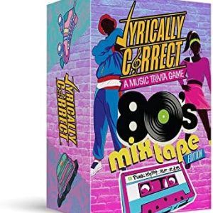 Lyrically Correct '80s Mixtape Music Trivia Card Game - Hip Hop, R&B, Funk, and Pop Edition - Finish The Lyrics Challenge, Fun for Adults, Party or Family Night