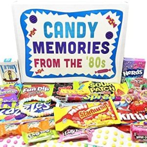 RETRO CANDY YUM 80s Gift Box with 1980's Candy Assortment for Man or Woman - Birthday Gift, Appreciation or Thank You
