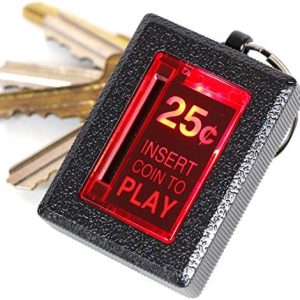 New Wave Toys RepliCade Insert Coin Keychain, Retro Accurate Replica Arcade Light Up LED Button