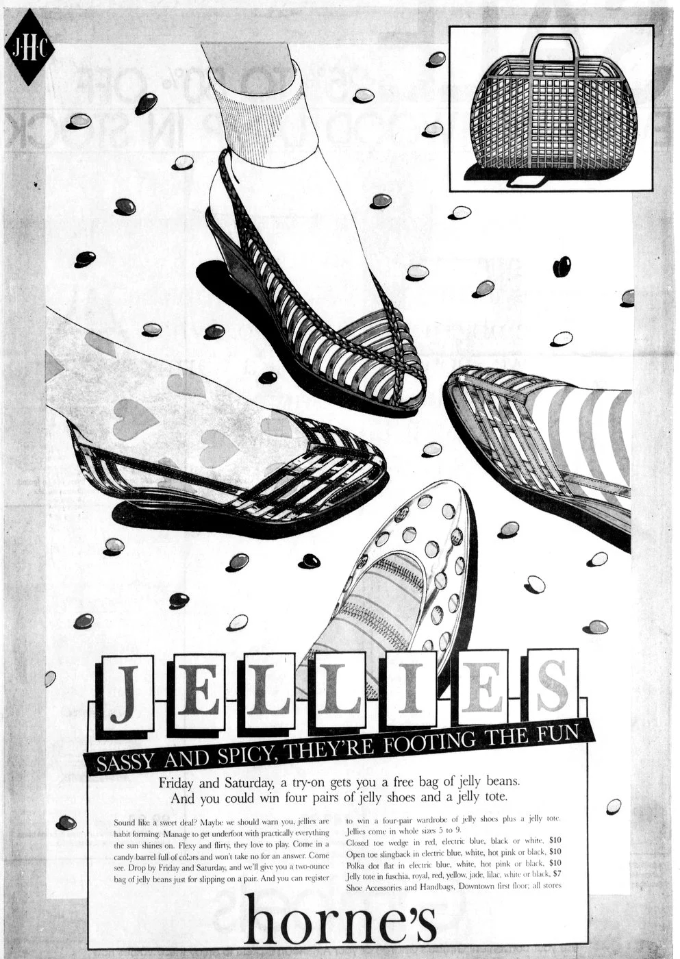 Jelly shoes fad in 1983