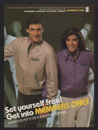 Members Only jackets fad in 1982
