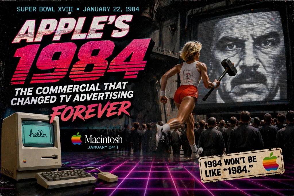 Apple’s “1984”: The Super Bowl Commercial That Changed TV Advertising Forever