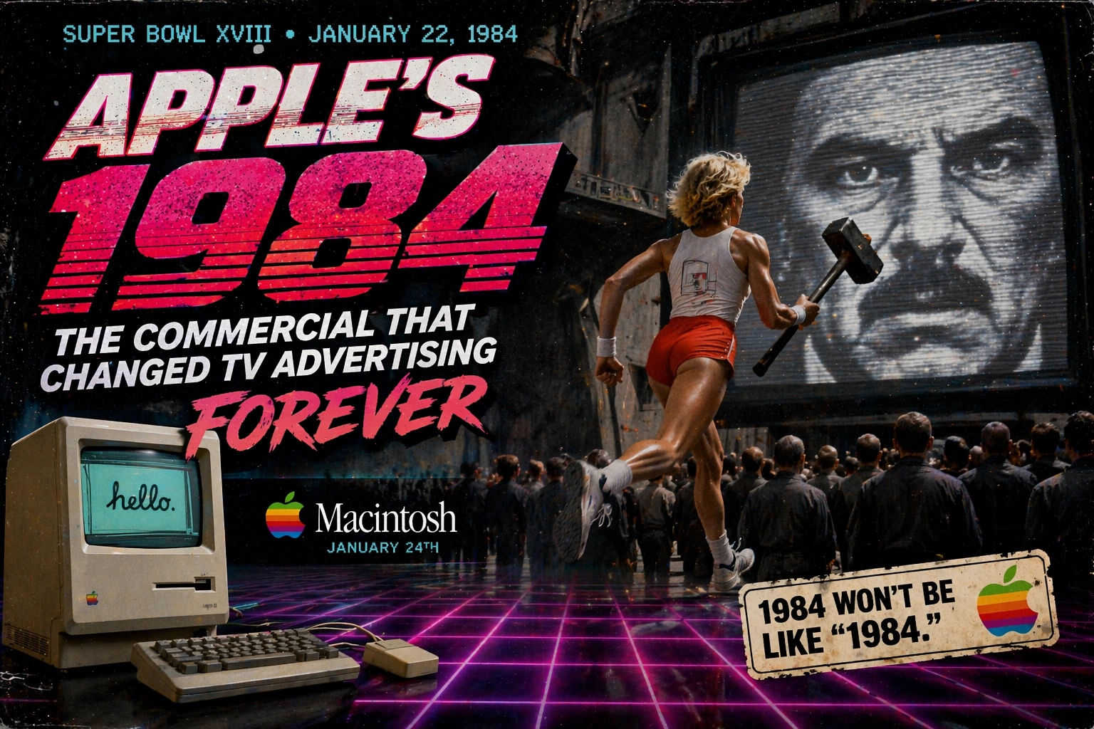 Apple’s “1984”: The Super Bowl Commercial That Changed TV Advertising Forever
