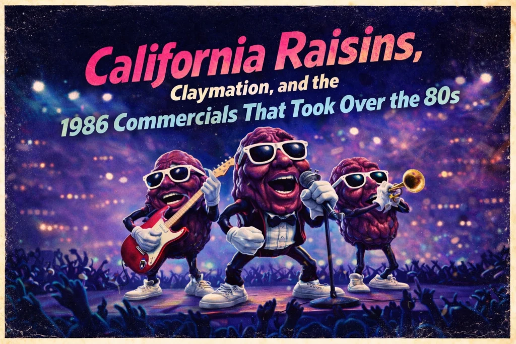 California Raisins, Claymation, and the 1986 Commercials That Took Over the 80s
