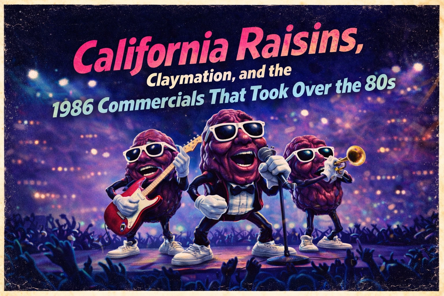 California Raisins, Claymation, and the 1986 Commercials That Took Over the 80s