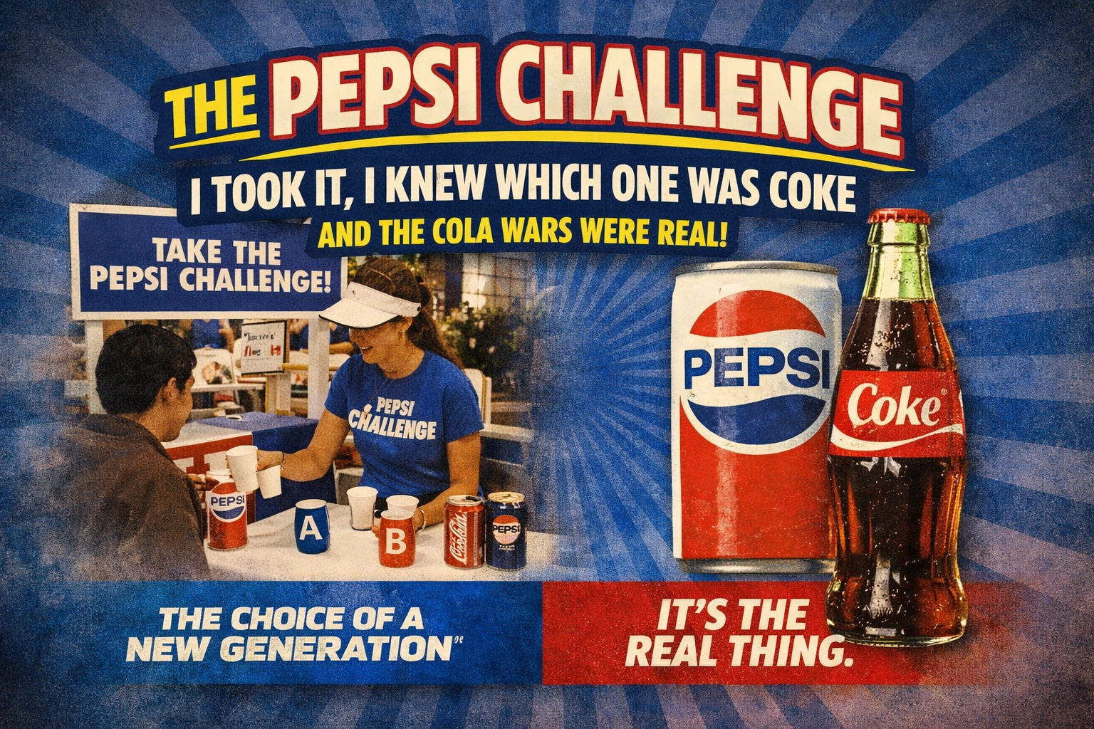 The Pepsi Challenge: I Took It, I Knew Which One Was Coke, and the Cola Wars Were Real