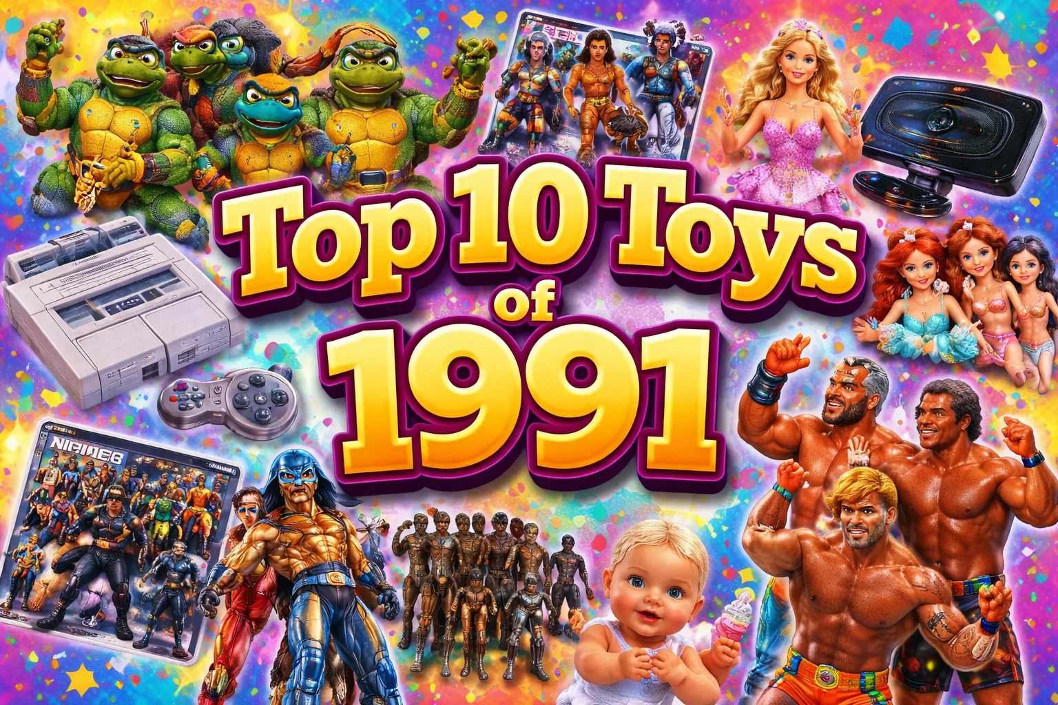 Top 10 Toys of 1991 Ranked: The Must-Have Christmas Toys Every Gen X Kid Wanted