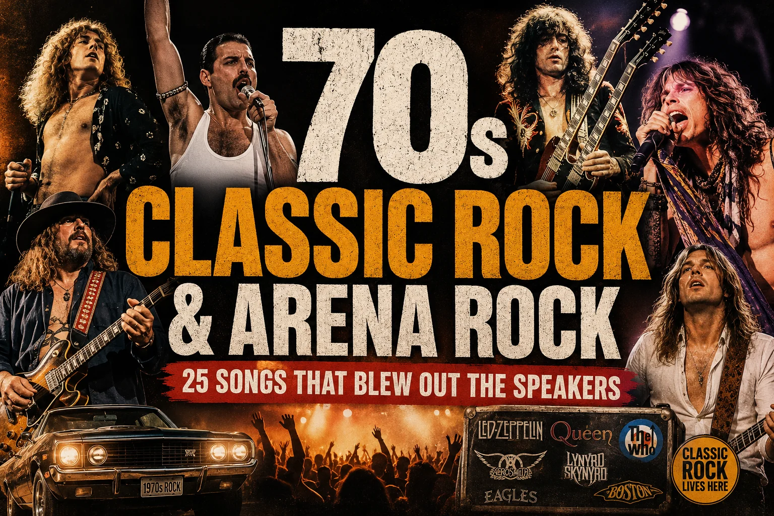 70s Classic Rock & Arena Rock: 25 Songs That Blew Out the Speakers