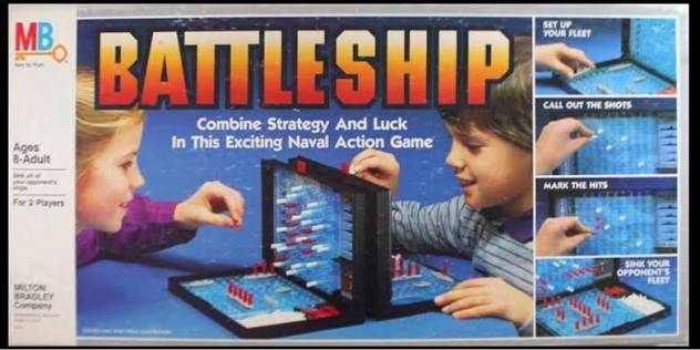1980s Battleship board game
