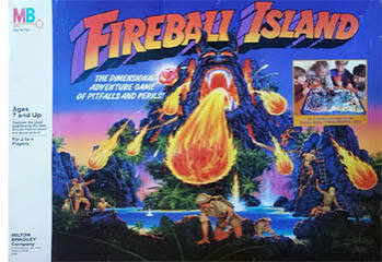 1980s Fireball Island board game
