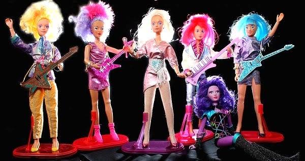 80s Jem and the Holograms dolls