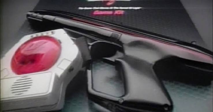 80s Lazer Tag electronic toy blasters