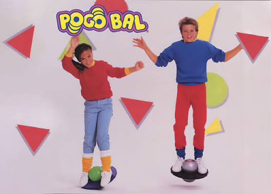1980s Pogo Ball balance toy