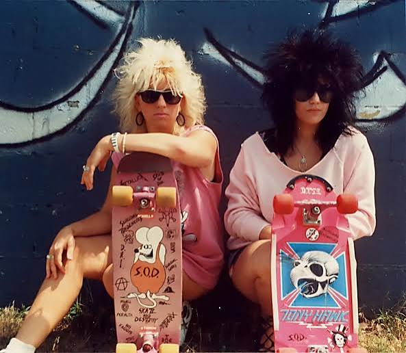1980s skateboards and driveway sidewalk play