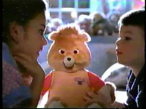 80s Teddy Ruxpin talking plush electronic toy