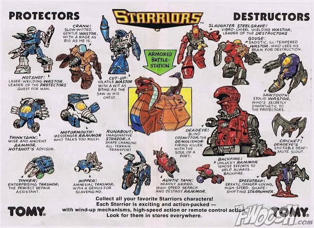 Starriors forgotten 80s robot animal toy line