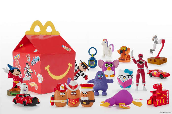 90s Happy Meal collectibles and fast food toy craze
