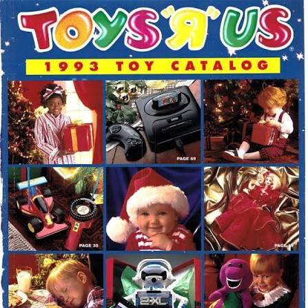 90s holiday toy catalog pages
