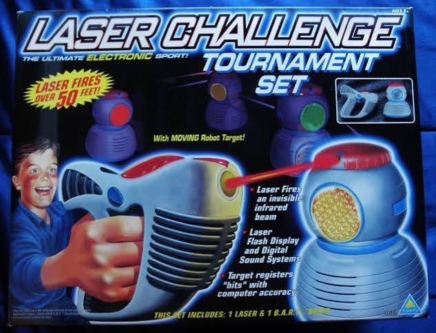 90s Laser Challenge backyard laser tag toy