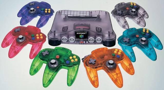 90s Nintendo 64 console and controller