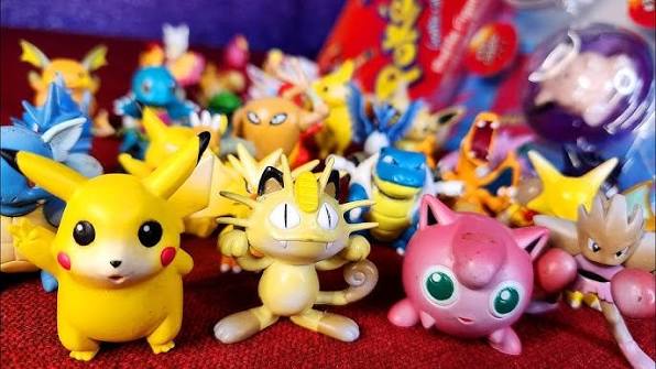 90s Pokemon toys cards plush and figures