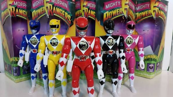 90s Power Rangers figures and Megazord toys