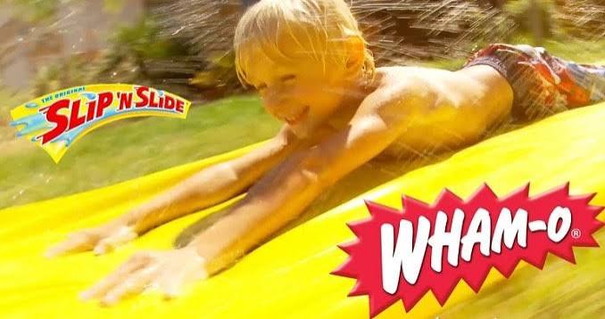 90s Slip N Slide backyard summer toy