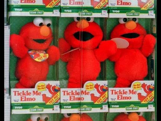 90s Tickle Me Elmo plush toy