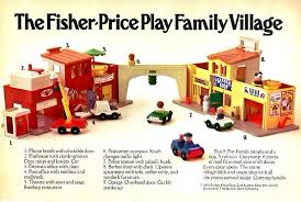 Fisher-Price Play Family Village vintage toy set