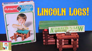 Lincoln Logs and wooden building toys from the 1970s