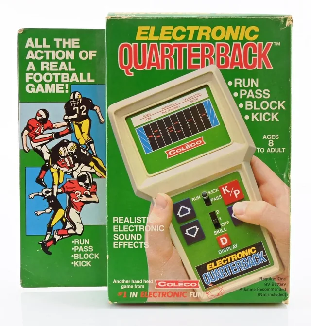 Mattel Electronic Football handheld game from the 1970s