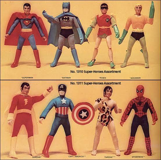 Mego World's Greatest Super Heroes 70s action figures