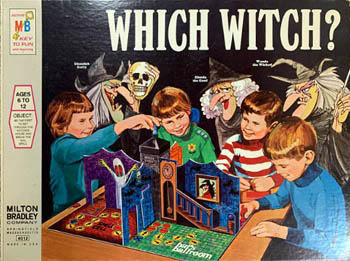 Which Witch board game cover from the 1970s