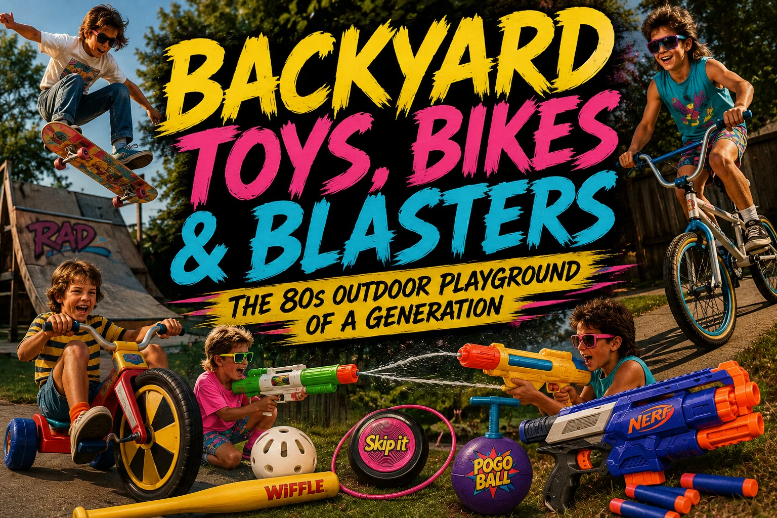 Backyard Toys, Bikes & Blasters: The 80s Outdoor Toy Chaos