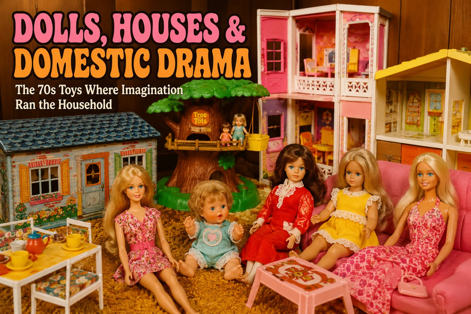 Dolls, Houses & Domestic Drama: 70s Dollhouses, Barbie & Baby Alive