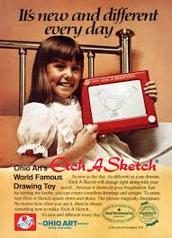 1970s Etch A Sketch drawing toy