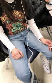 90s grunge thermal shirts