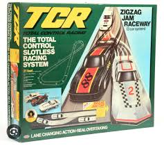 Ideal Total Control Racing slotless racing set from the 1970s