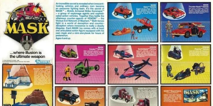 M.A.S.K. 80s toys and transforming vehicles