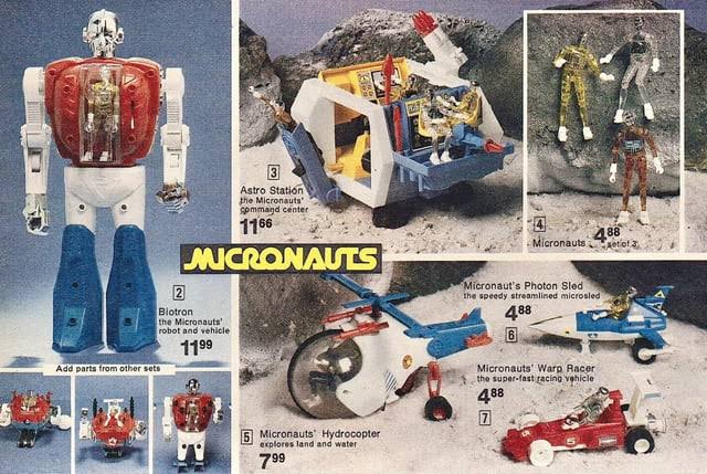 Micronauts 70s sci-fi action figures