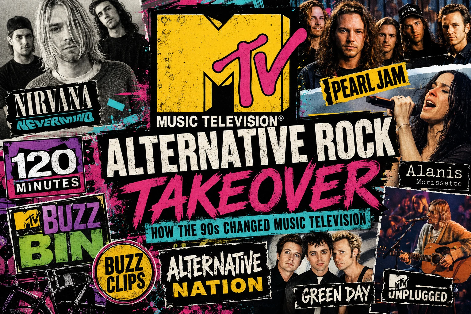 MTV’s Alternative Rock Takeover: How the 90s Changed Music Television
